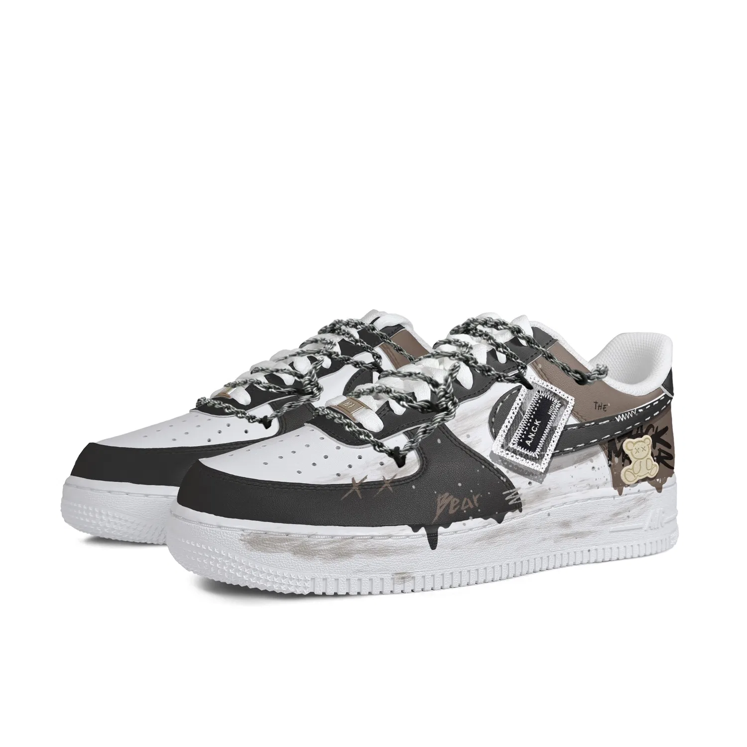 Кеды Nike Air Force 1 из кожи Карамель — фото 4