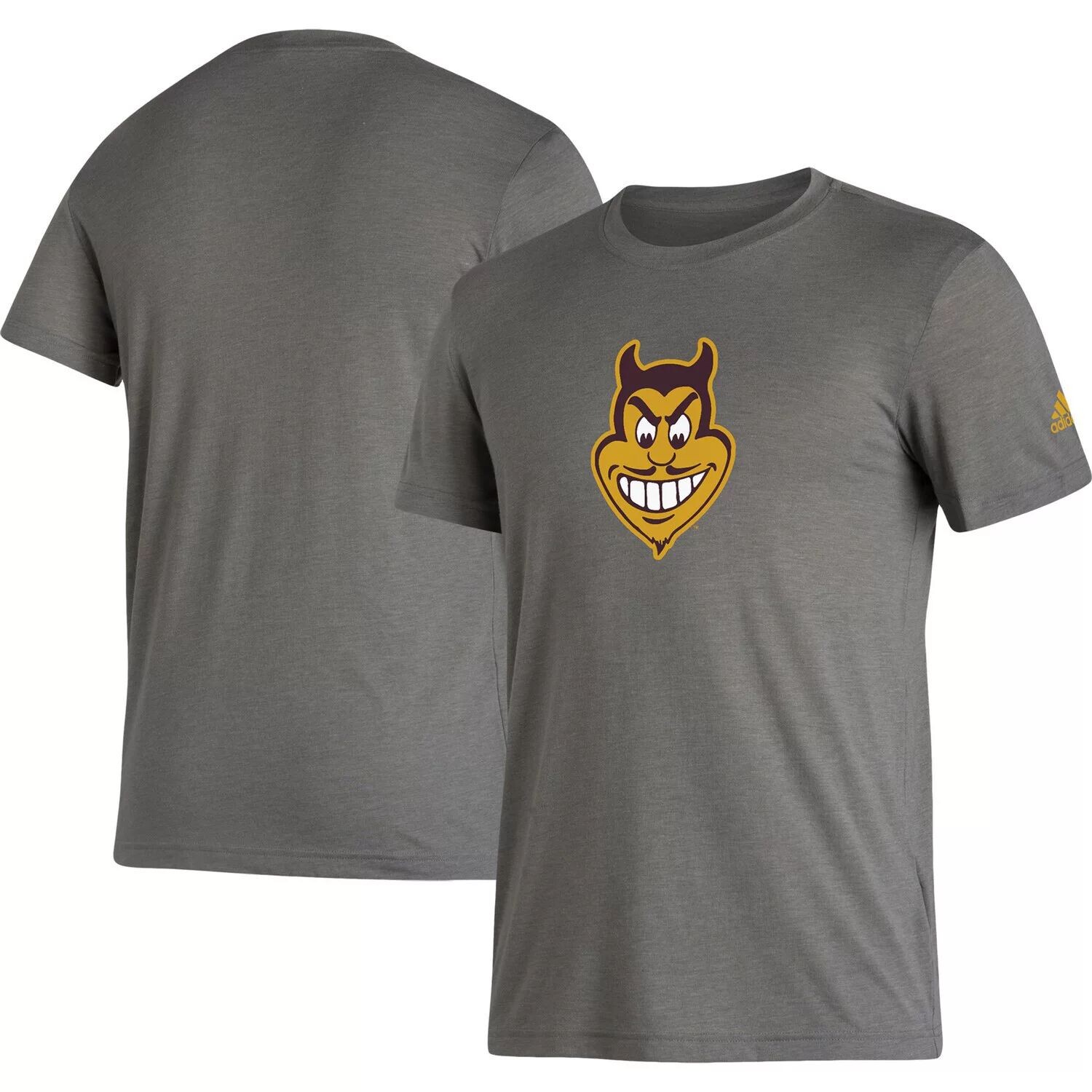 

Мужская серая футболка Tri-Blend Arizona State Sun Devils Basics Heritage adidas, Серый, Мужская серая футболка Tri-Blend Arizona State Sun Devils Basics Heritage adidas