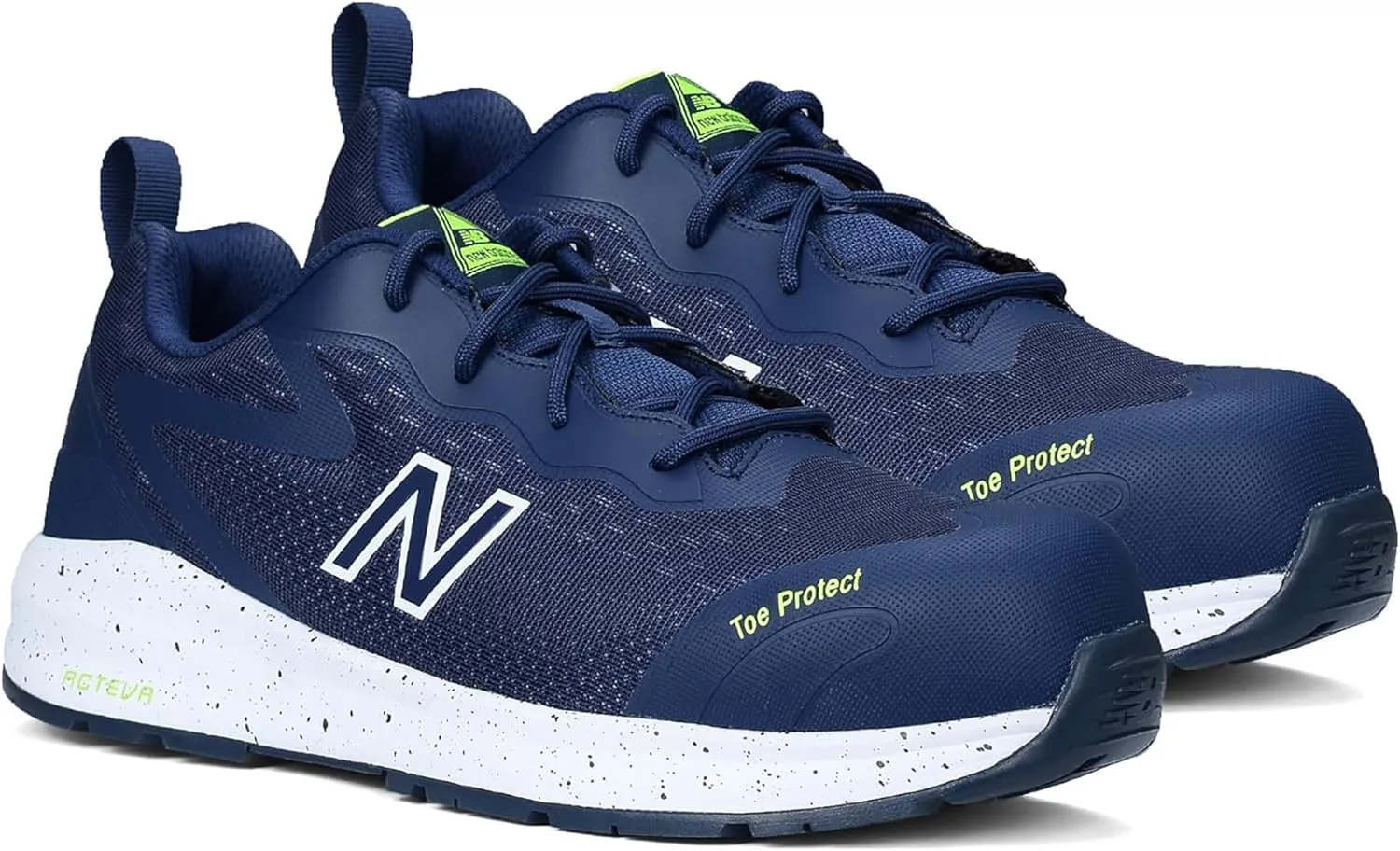 Мужские рабочие ботинки New Balance с композитным носком - противоскользящие, защищают от электричества, устойчивы к проколам - для промышленности и строительства, темно-синий — фото 3