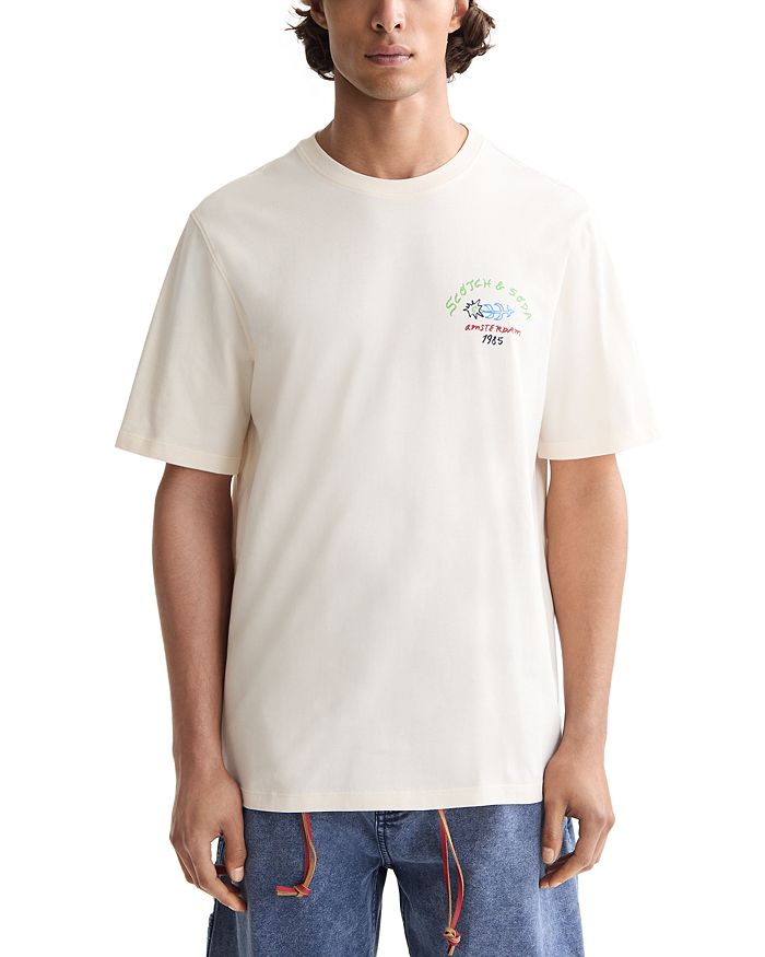 

Футболка Regular Fit с графическим логотипом Scotch & Soda, белый