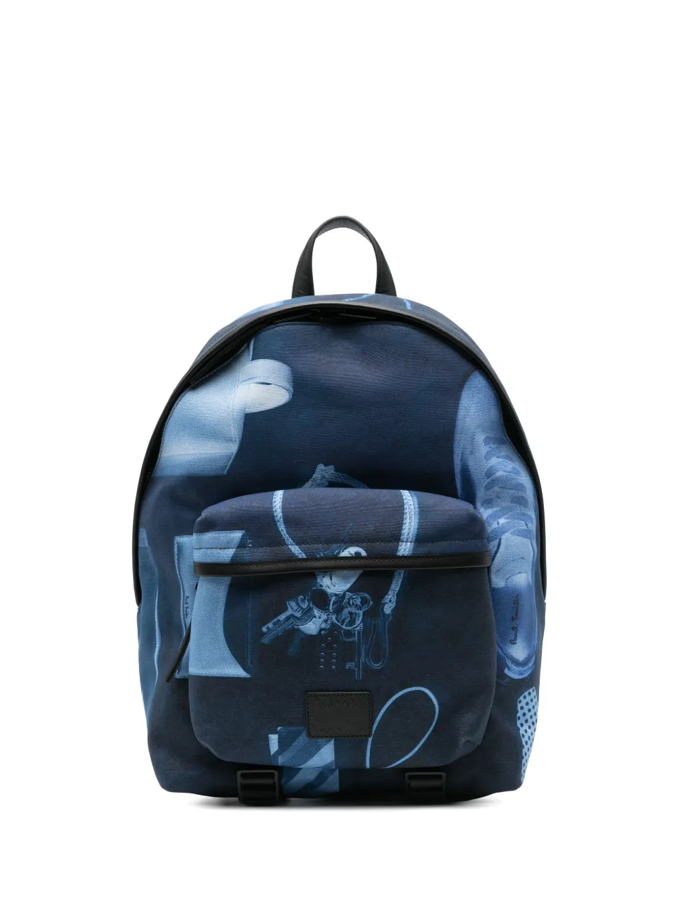 

Рюкзак с принтом Paul Smith, синий