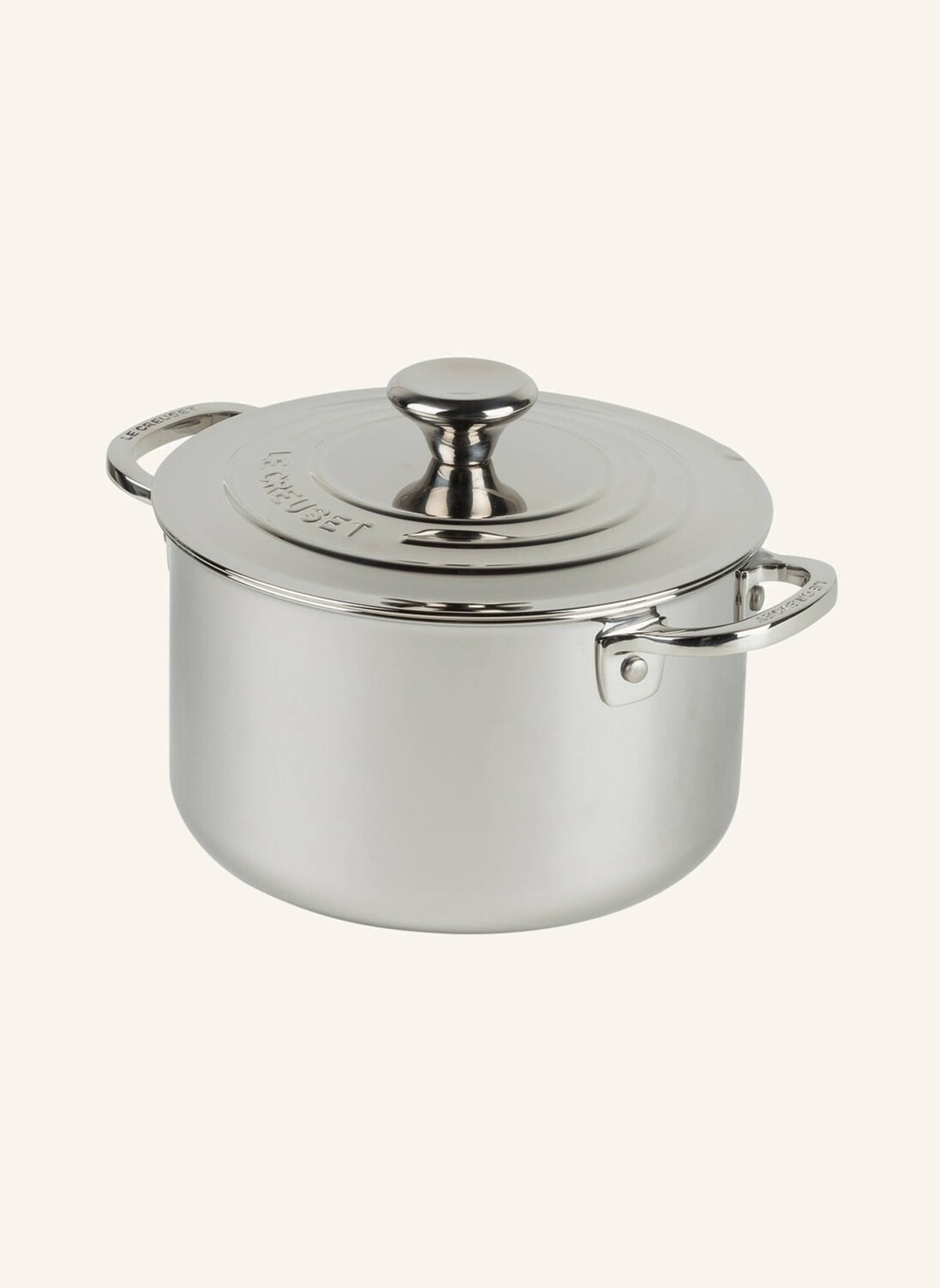 

Кастрюля для мяса 3-слойная плюс, диаметр: 18 см. Le Creuset, серебряный