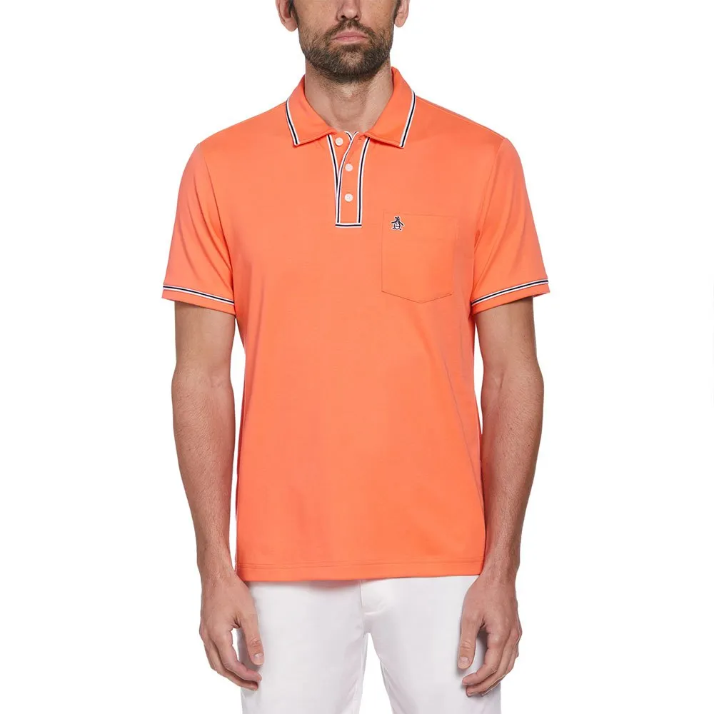

Поло Original Penguin Earl Organic Interlock, оранжевый