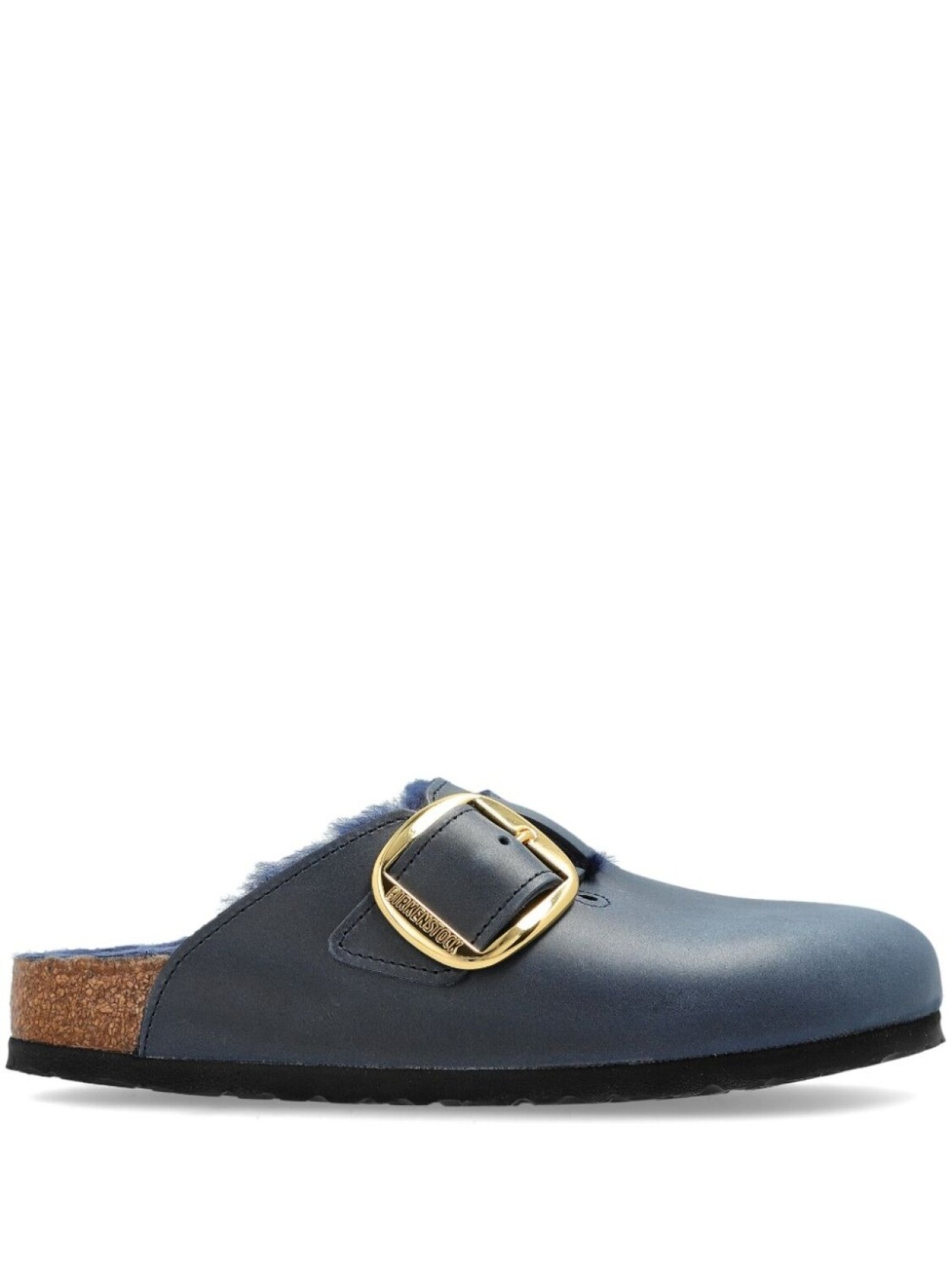 

Бостонские сандалии из овчины с большой пряжкой Birkenstock, синий