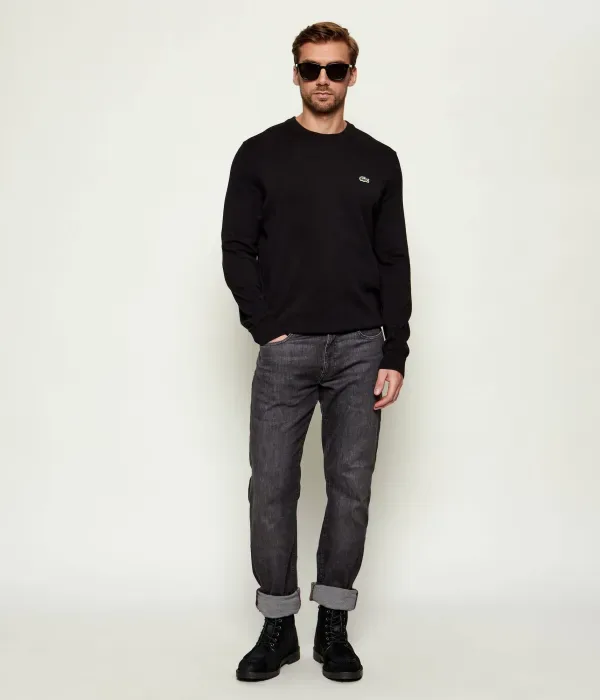 Свитер Lacoste Regular Fit, базовый, черный — фото 2
