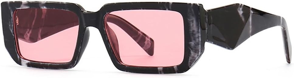 

Модные прямоугольные солнцезащитные очки для женщин в стиле ретро, ​​защита от ультрафиолета UV400, леопардовый принт, для мужчин, фиолетовые и розовые солнцезащитные очки TKKTLLT, Black Pattern Pink