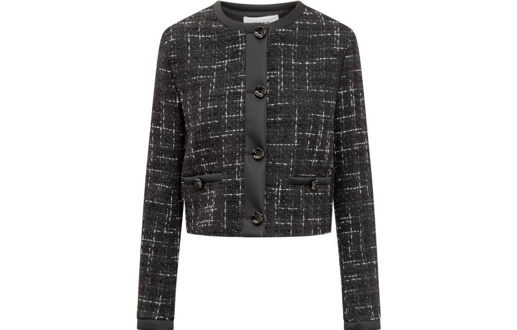 

MSGM Твидовый комбинезон на пуговицах, Black