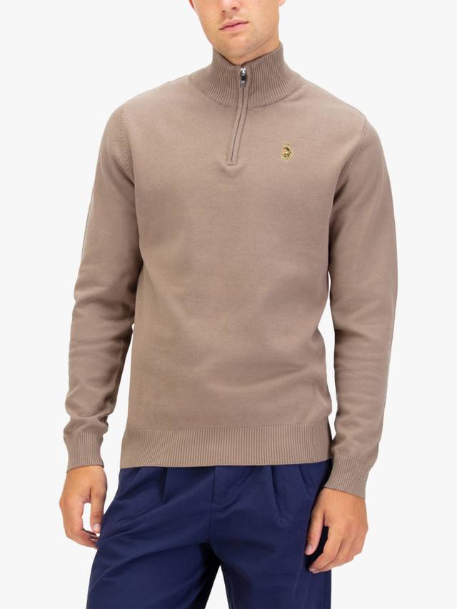 

Pretender хлопковый тонкий трикотажный джемпер с молнией на четверть LUKE 1977, Hard Nut