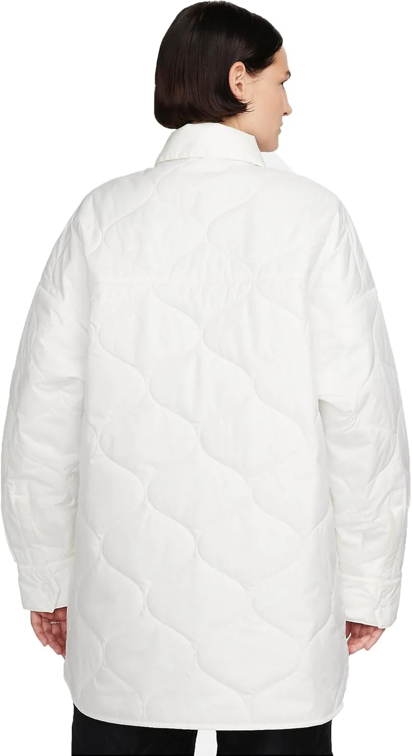 Женская куртка стеганая Nike, цвет Sail/Black — фото 3