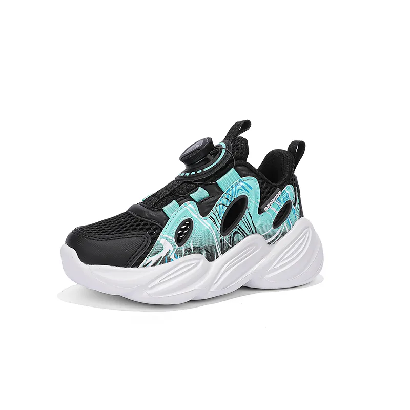 Детские кроссовки K bird mesh low top для бега K-bird, белый и черный Moon — фото 4