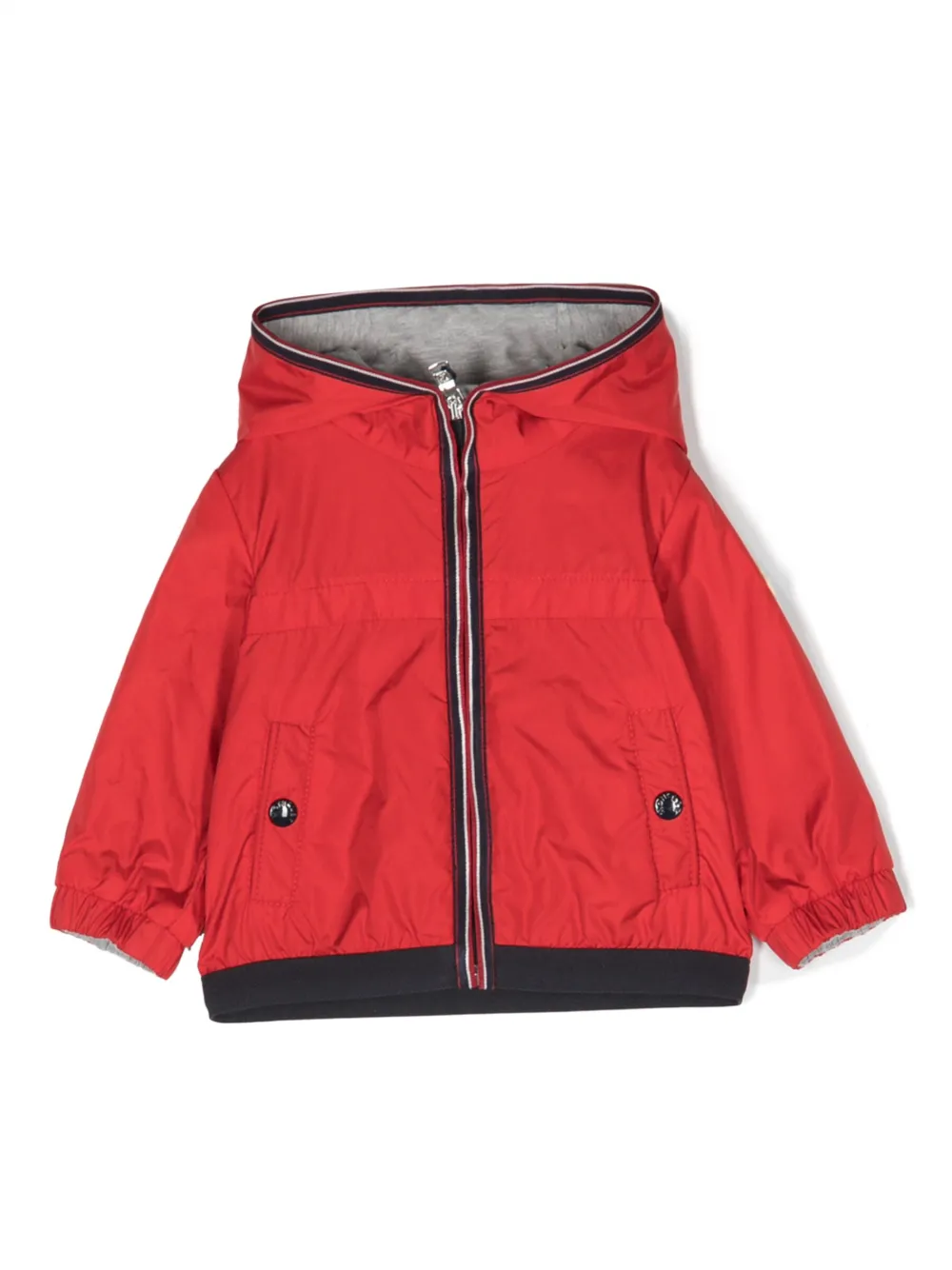 

Куртка с капюшоном и полосками Moncler Enfant, красный