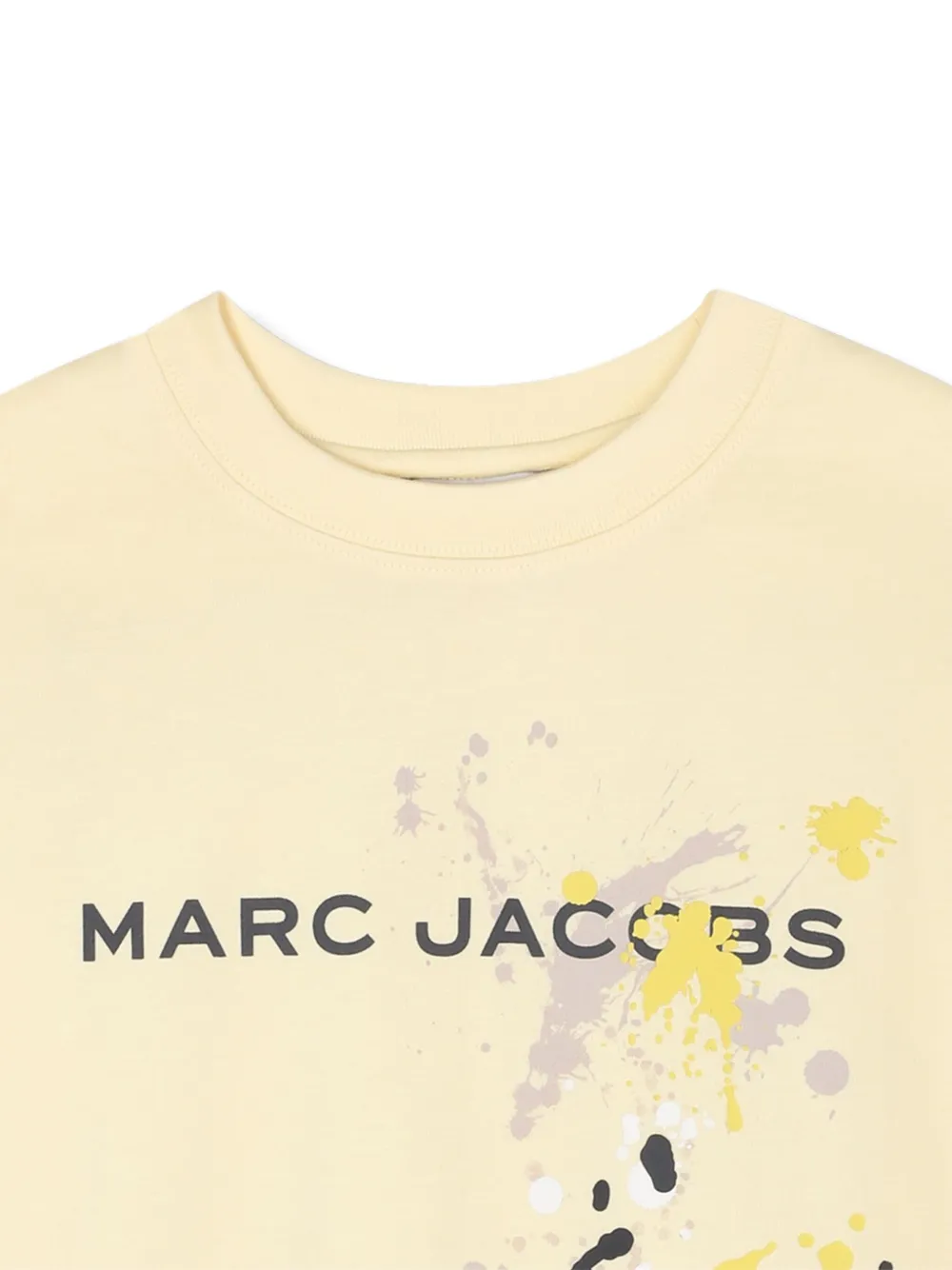 Футболка с эффектом разбрызганной краски Marc Jacobs Kids, желтый — фото 3