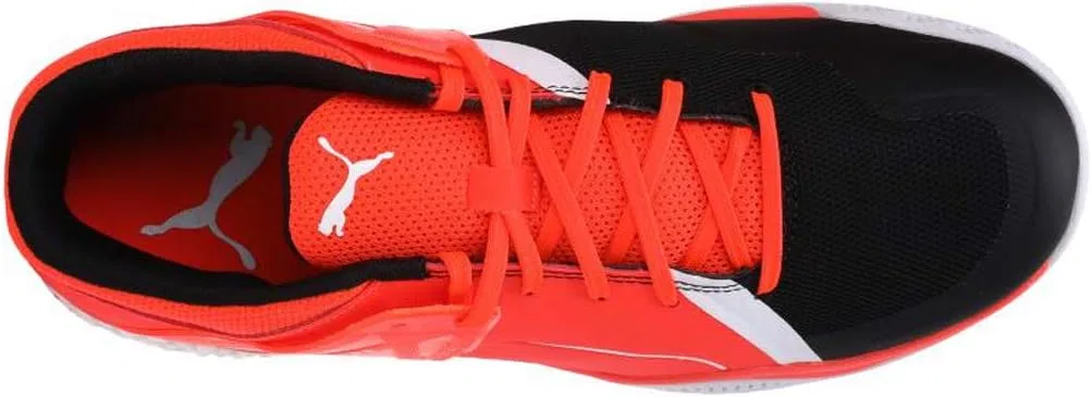 Кроссовки Puma Explode XT Hybrid 2 Low Boot Trainers, для игры в помещении, черно-бело-красные, с возможностью выбора размера: — фото 4