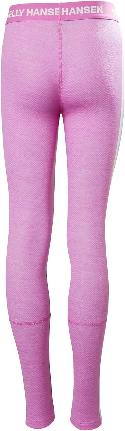 Helly-Hansen Jr Lifa Merino Midweight Set - детское термобелье, базовый слой, влагоотводящая шерсть мериноса, для зимнего катания на лыжах Helly Hansen, 089 Meta Pink — фото 3