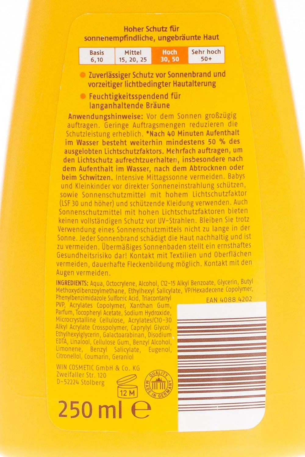Солнцезащитный лосьон «Sun Classic» SPF 50 от Cien Sun Bizzico — фото 4