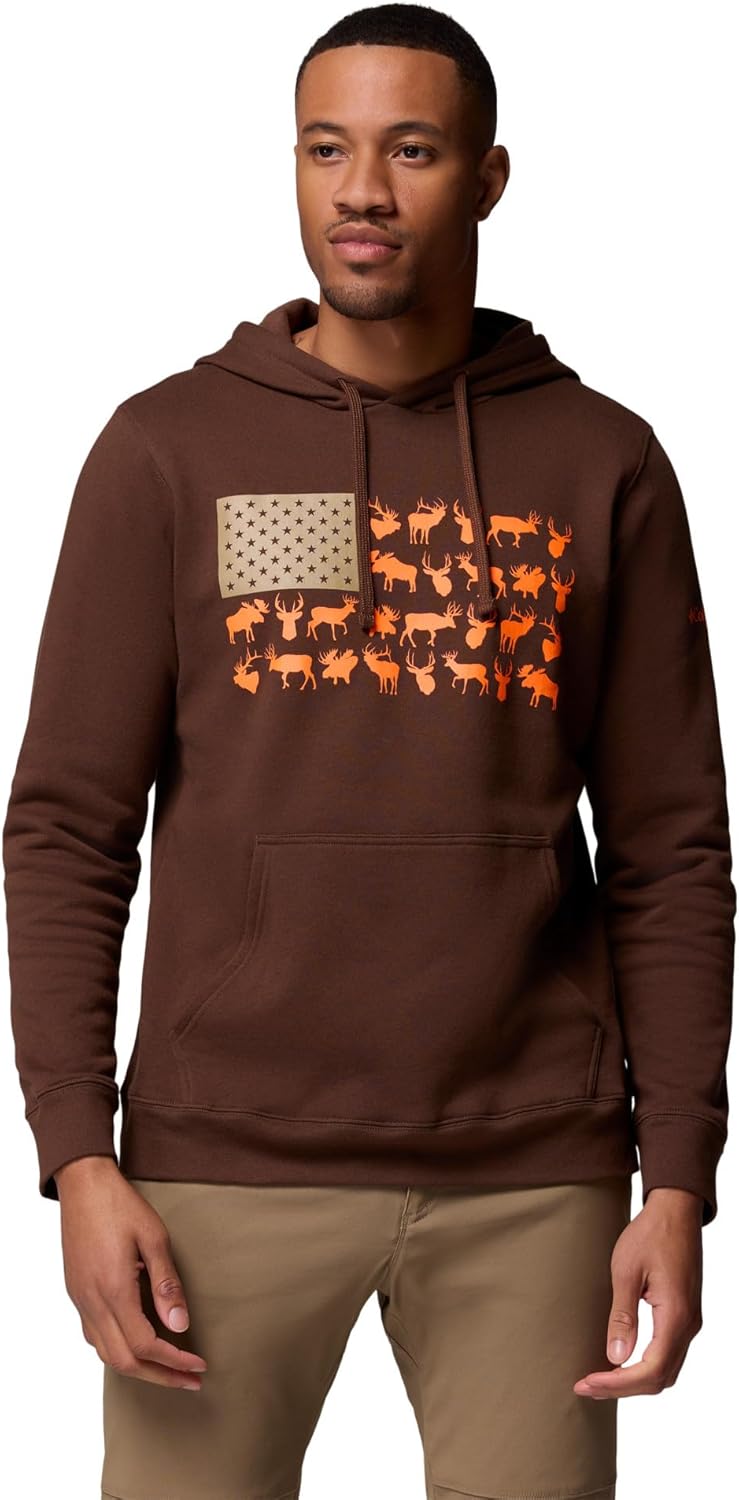 

Куртка-толстовка Columbia PHG Game Flag II, цвет Tobacco/Blaze Big Game Flag, размер X-Large