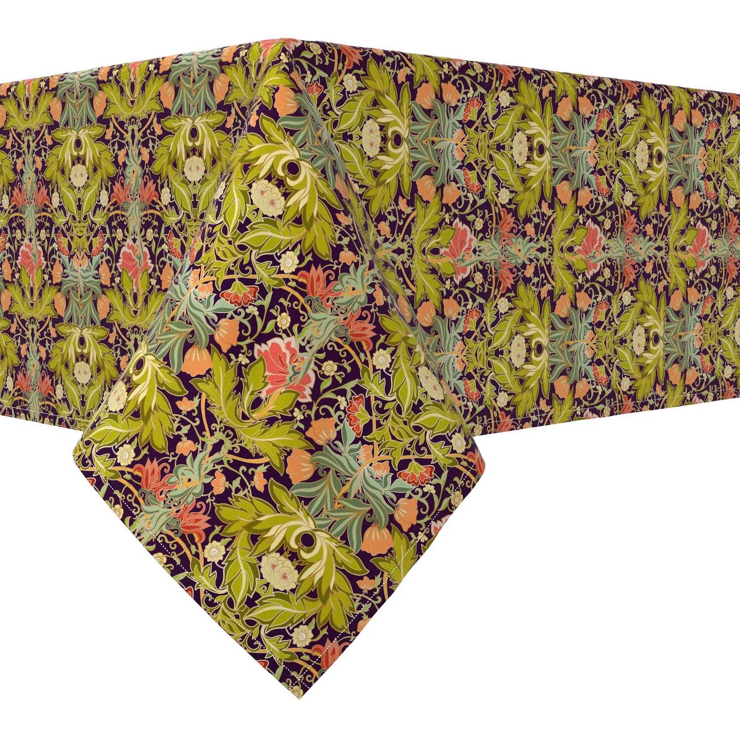 

Прямоугольная скатерть, 100 % хлопок, 60x120 дюймов, цветочный 47