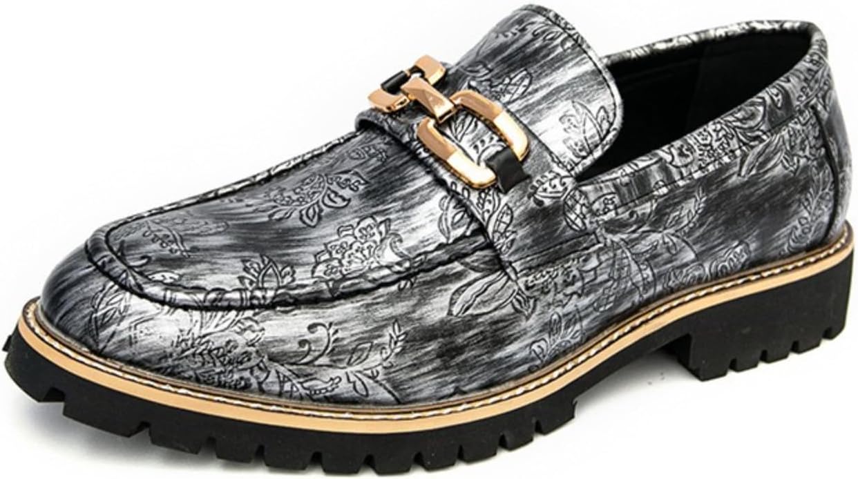 

Мужские кожаные лоферы Netehadi с узором черепа, с металлической пряжкой, легкие, мягкие, нескользящие, для вечеринок, свадеб, официальных мероприятий и работы в офисе, серебро