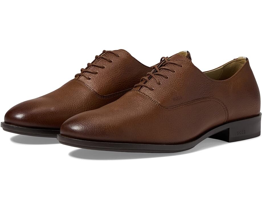 

Оксфорды BOSS Colby Shoes in Grain Leather, цвет Cocoa Brown