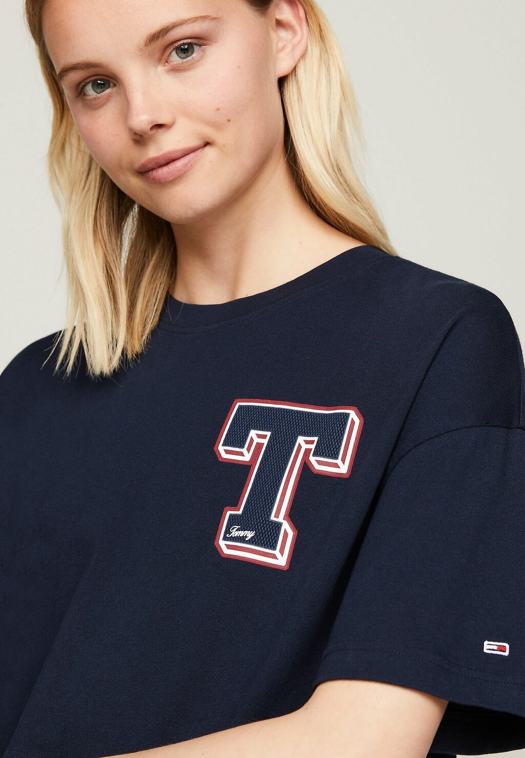 

Футболка с принтом LETTERMAN GRAPHIC Tommy Jeans, темно-синий