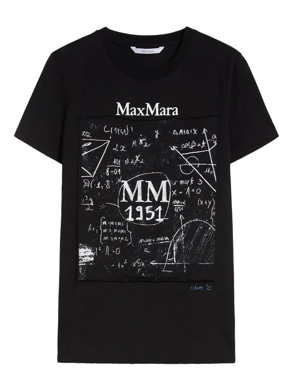 

Футболка с графическим принтом Colibri MAX MARA, черный
