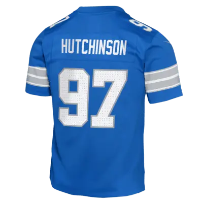 Джерси Nike Aidan Hutchinson Detroit Lions, синий — фото 2