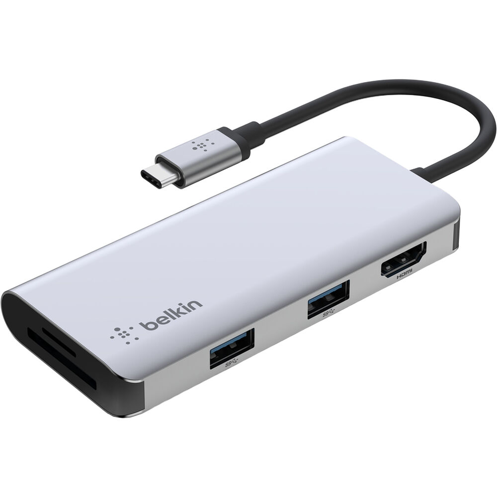 

Док-станция Belkin Connect USB-C 5-in-1 Multiport Hub V2 AVC007FQSGY-V2