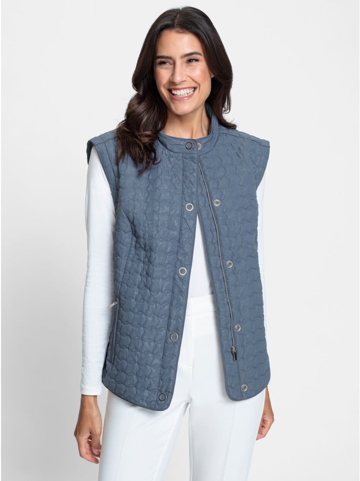 

WITT WEIDEN Куртка-трансформер 2-в-1 с принтом дымчато-синего цвета