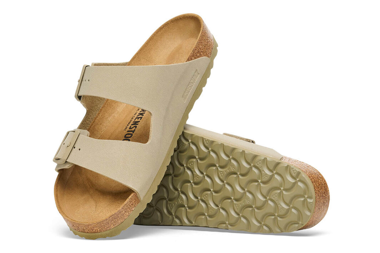 Сандалии Аризона - узкие Birkenstock, хаки — фото 4