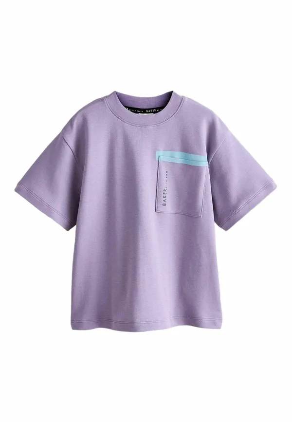 Футболка стандартного кроя с карманом и принтом Baker By Ted Baker, Purple