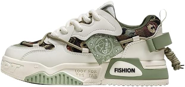 

Мужские удобные повседневные кеды для скейтборда и прогулок, модные мужские кроссовки, удобные, с нескользящей подошвой, на шнуровке, для повседневного ношения и активного отдыха на свежем воздухе Hhhchpm, зеленый