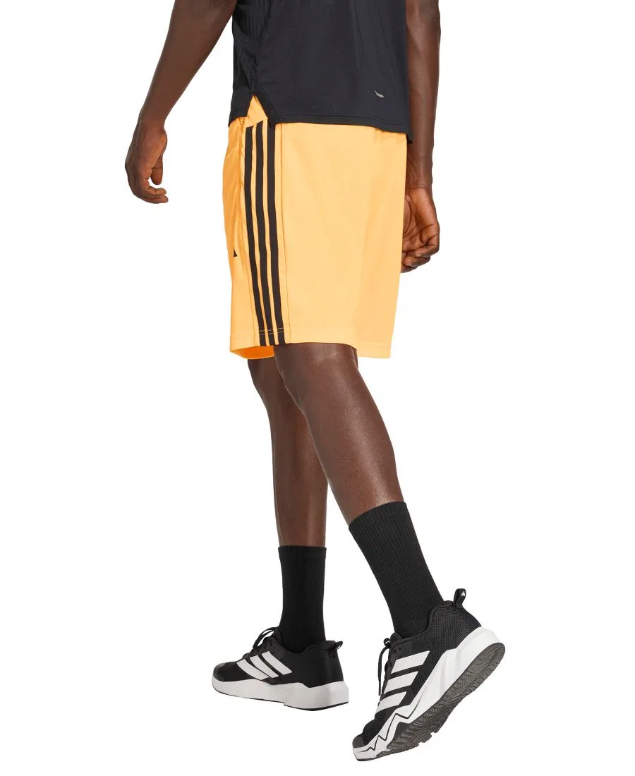 Мужские спортивные шорты Three-Stripes Train Shorts - незаменимый элемент экипировки для тренировок Adidas, мандариновый — фото 3