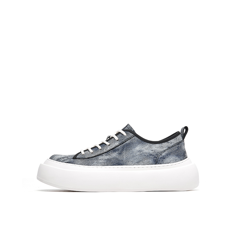

Lee Cooper Скользоустойчивые, износостойкие, легкие, увеличивающие рост мужские скейтерские кроссовки низкие деним синие, цвет Denim Blue