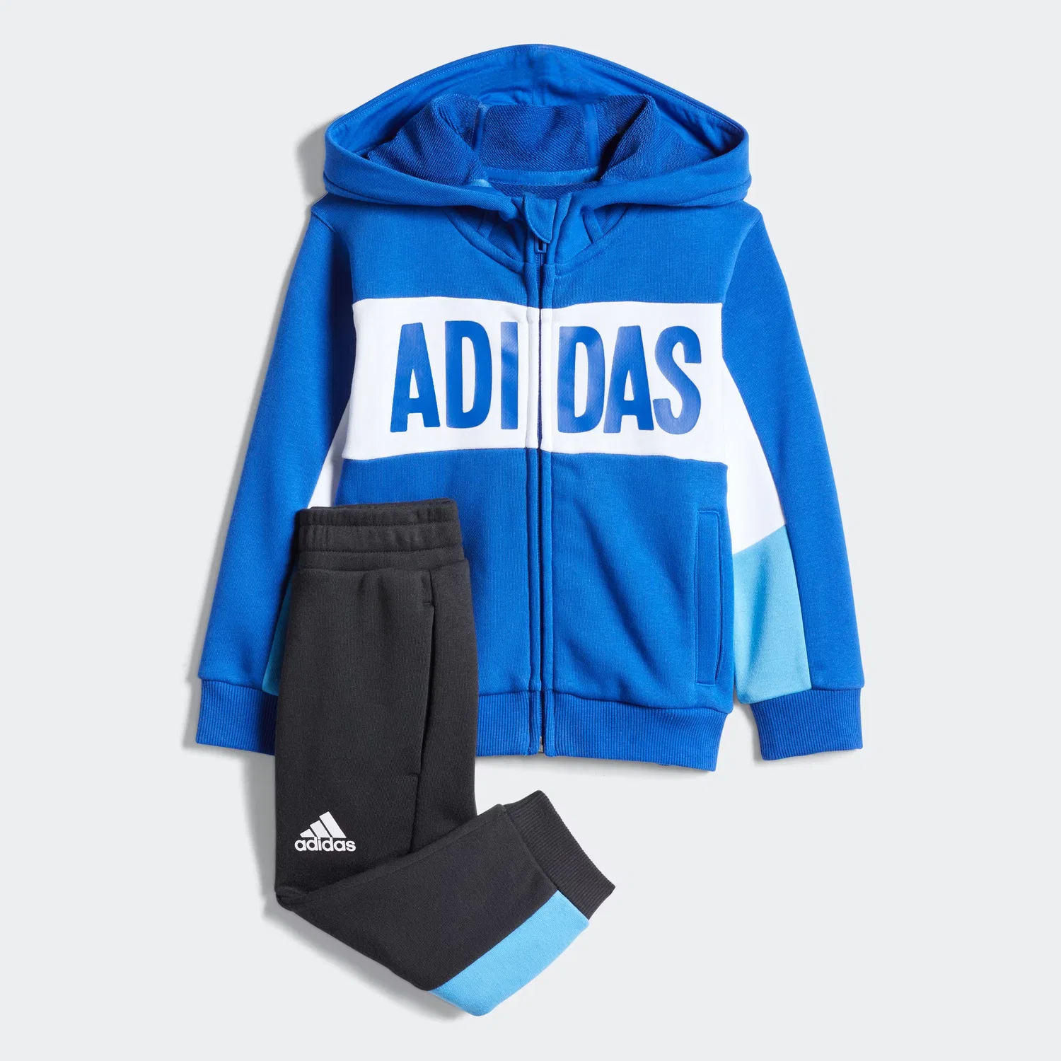 Детский спортивный костюм Adidas Casual Sportswear сине-черный — фото 4