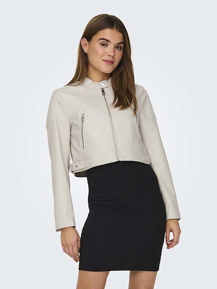 

Куртка ONLY Kunstlederjacke, белый
