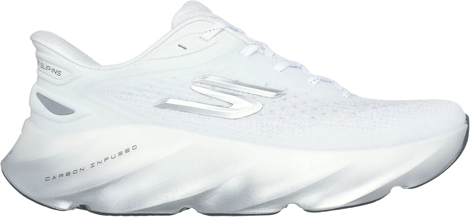 Мужские слипоны Skechers Aero Burst без шнурков, белый/серебристый — фото 4
