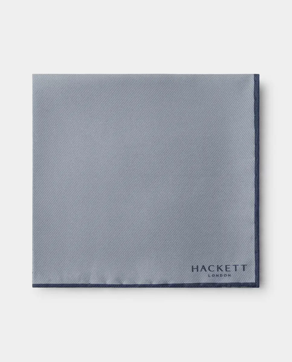 

Шелковый шарф Hackett с многоцветным принтом, серый