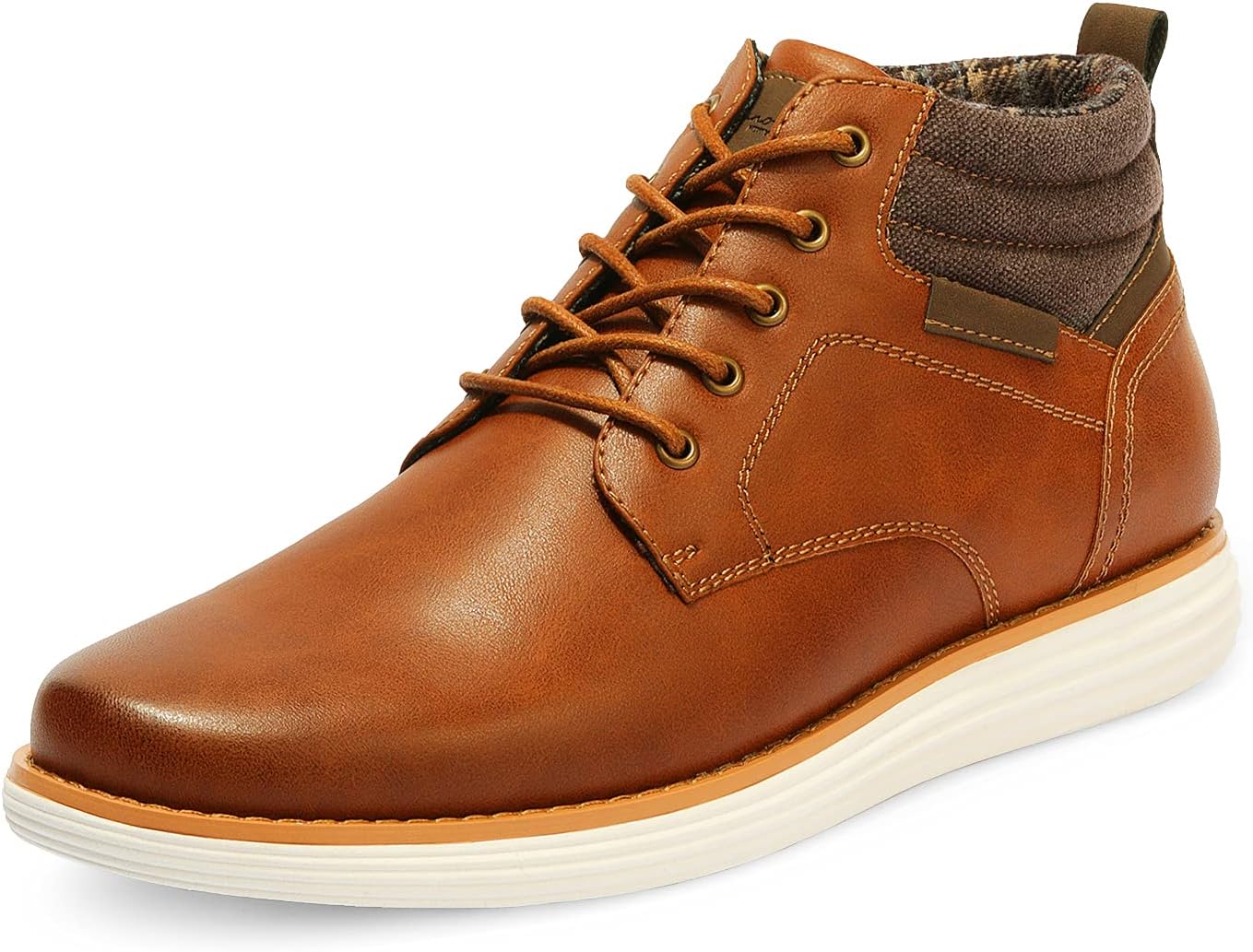 

Мужские полуботинки Bruno Marc Mid Top Chukka со шнуровкой, Tan