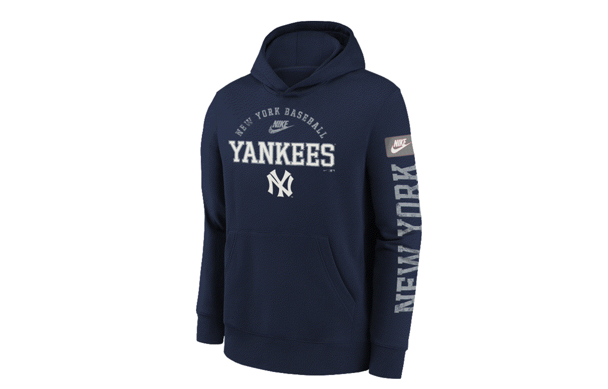 

Толстовка MLB для подростков Nike, new york yankees ny-logo