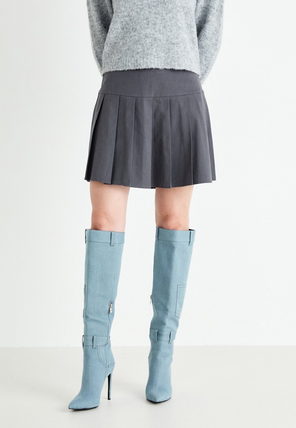 

Юбка А-силуэта VMBAYA SHORT SKIRT Vero Moda, серый