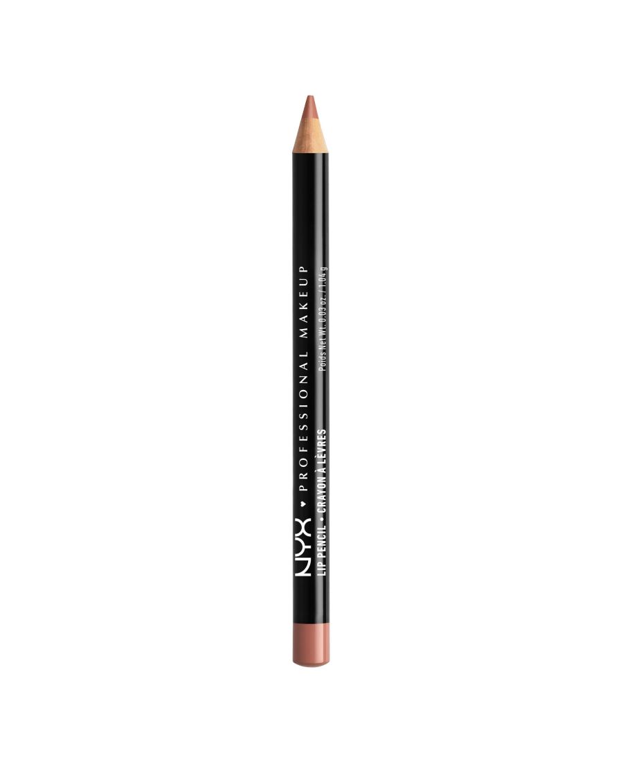 Тонкий кремовый карандаш для губ с длительным эффектом стойкости NYX Professional Makeup, цвет peekaboo neutral — фото 2