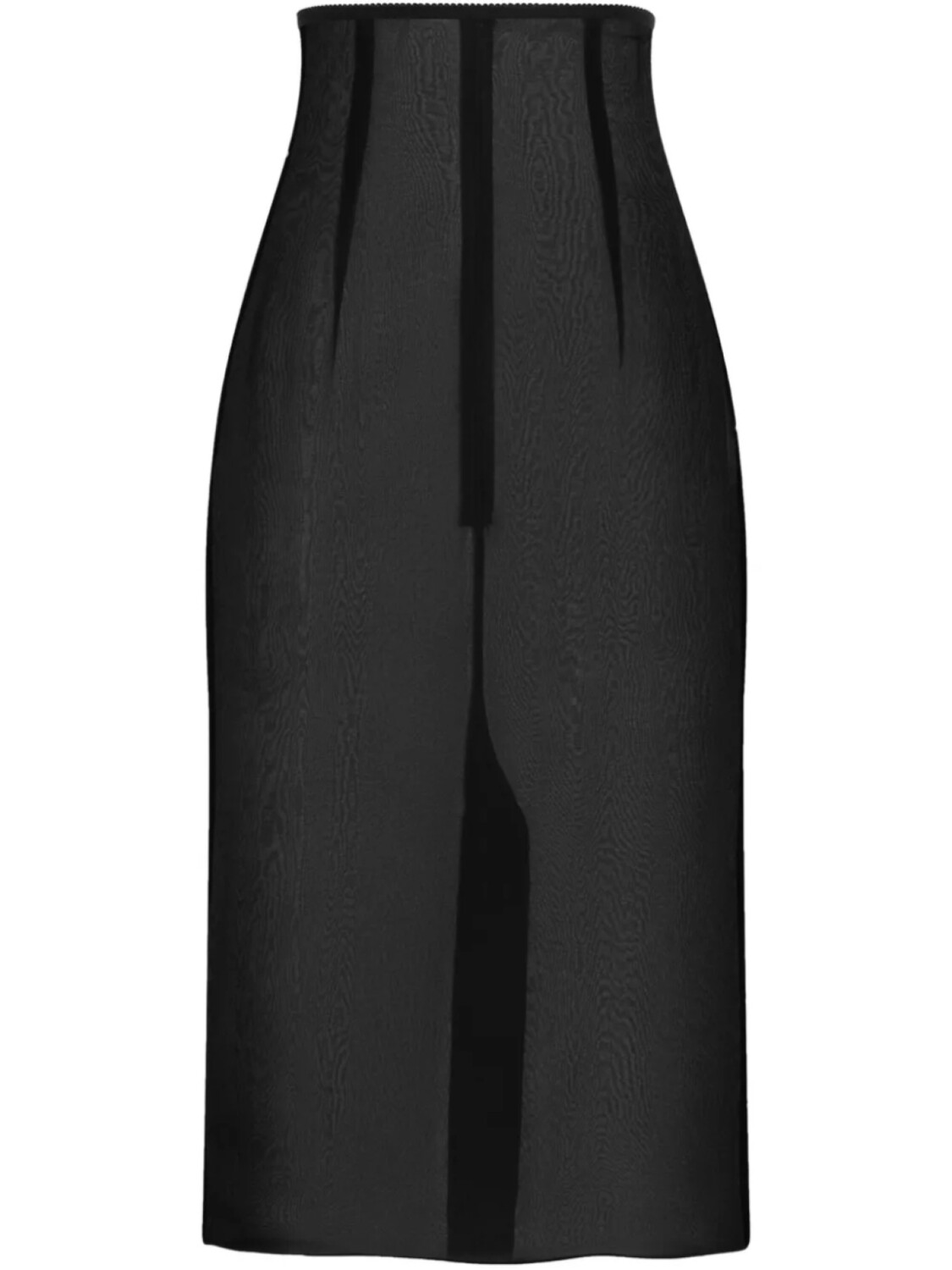 

Шифоновая юбка миди Dolce & Gabbana, черный