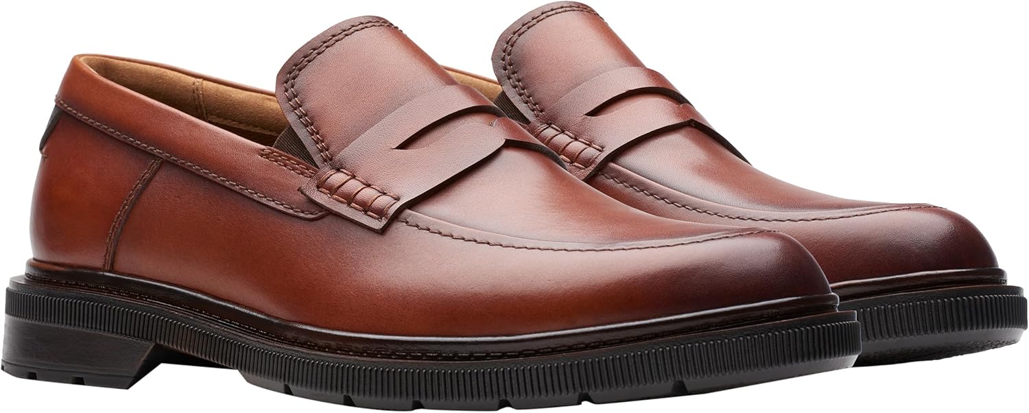 Мужские лоферы Clarks Burchill Penny, светло-коричневый — фото 4