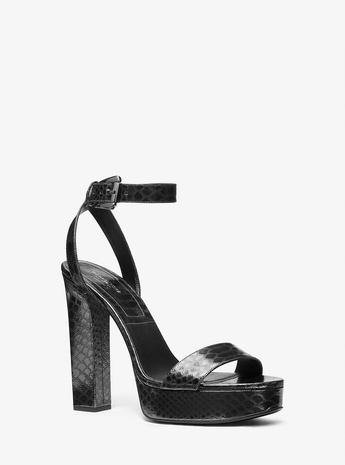 

Сандалии Anabelle на платформе с тиснением питона Michael Kors