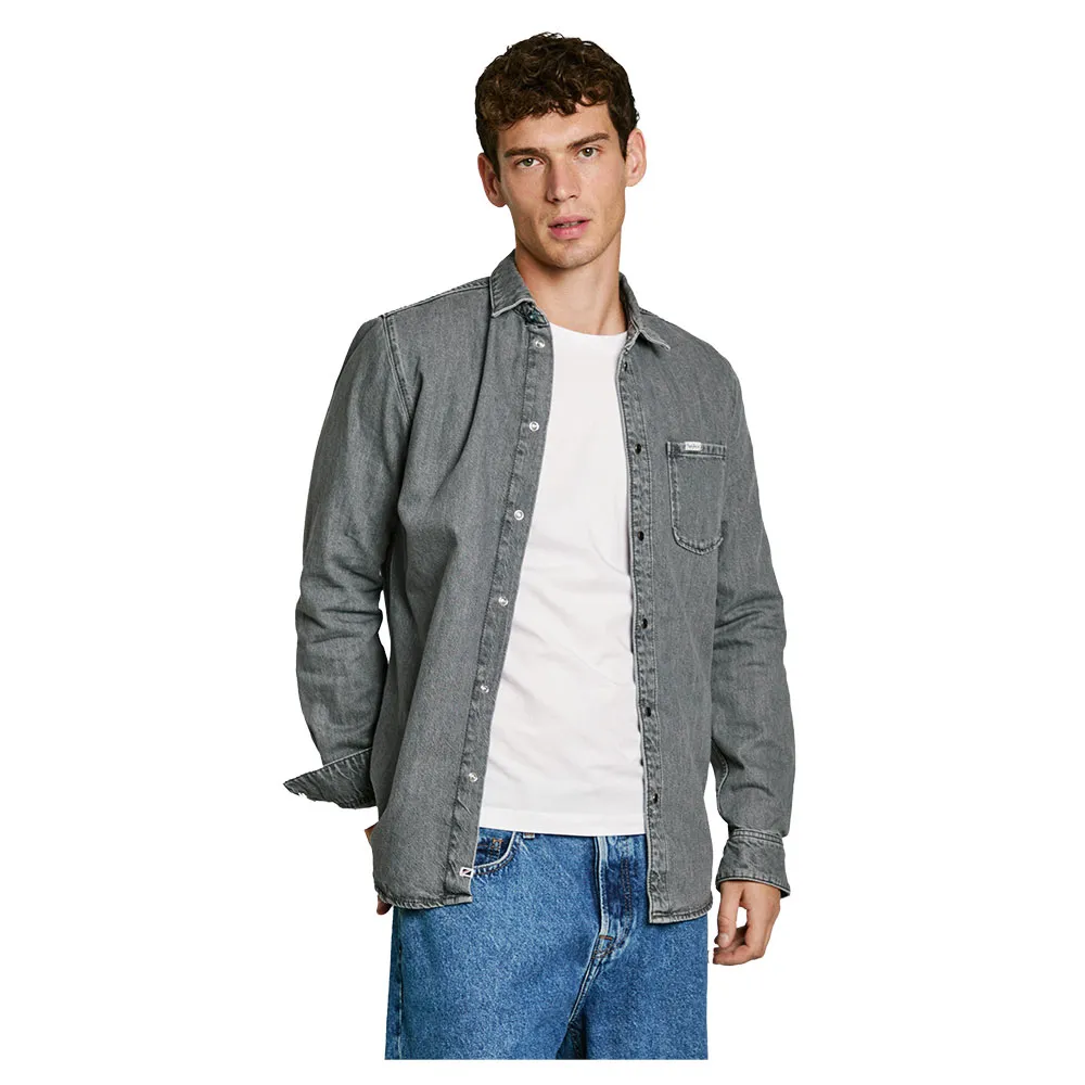 

Рубашка Pepe Jeans Porter Mono, серый