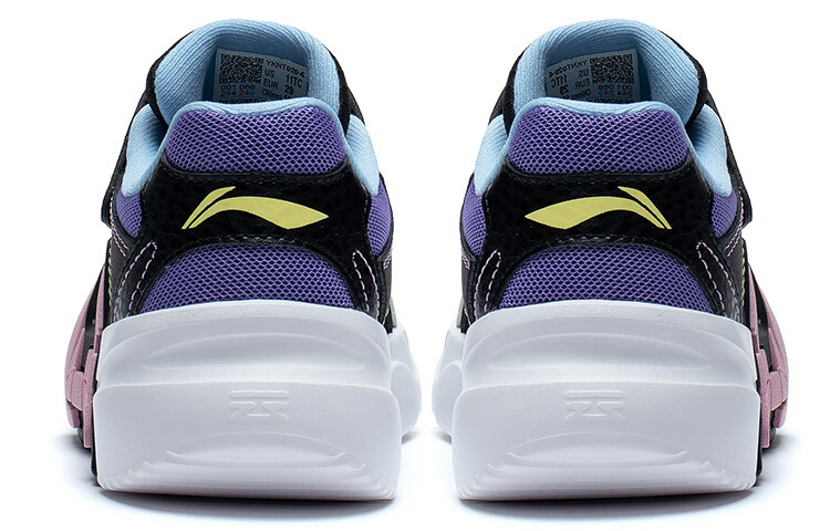 Кроссовки LINING YOUNG Sports Life Collection Kids Lifestyle Shoes Kids Low-top Black/standard White/purple — фото 4