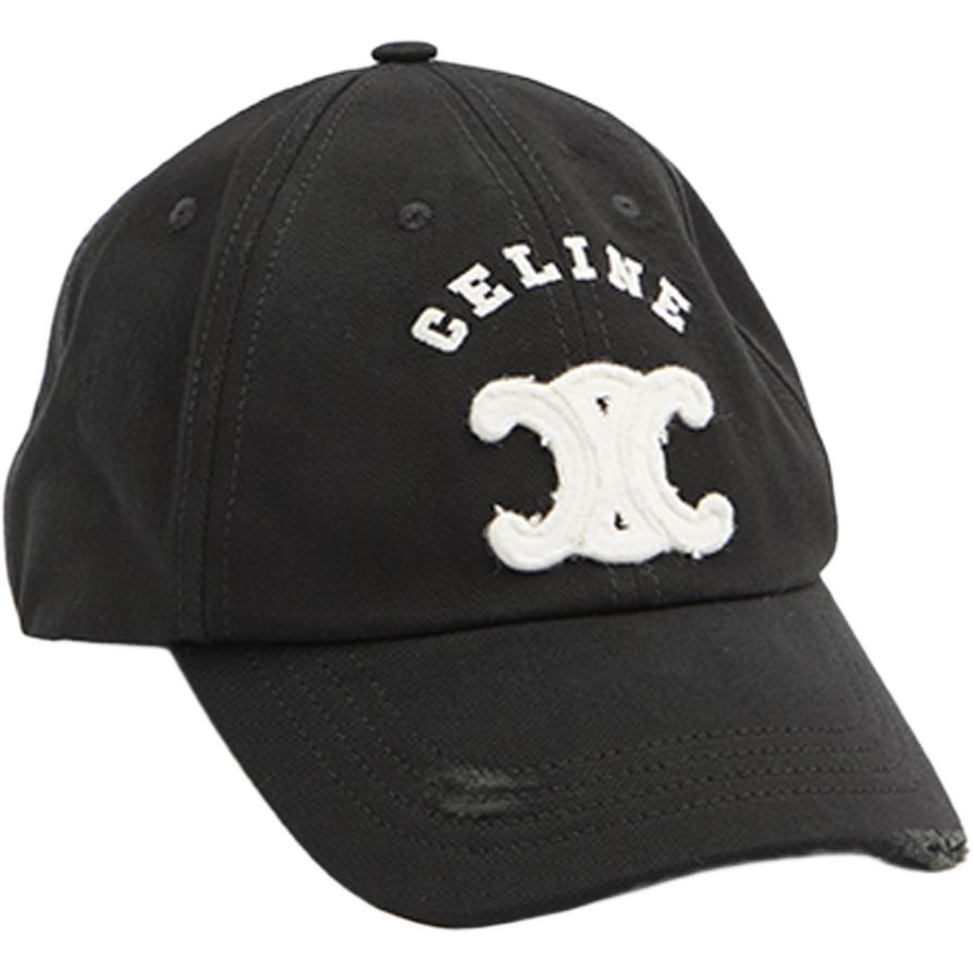 

CELINE Бейсболка с вышитым логотипом, Black