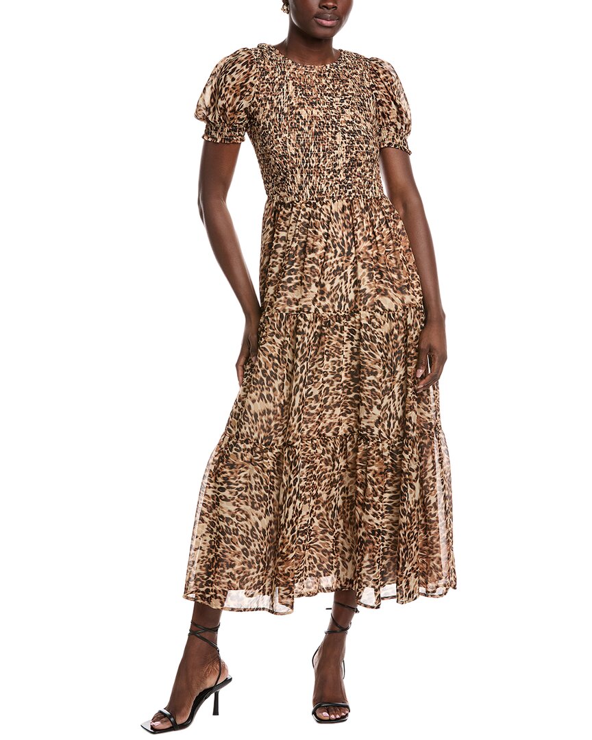 

Anne Klein Платье макси со сборками, коричневый