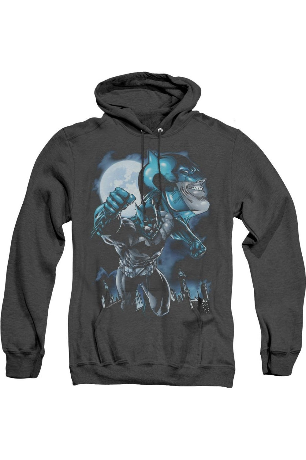 

Толстовка с капюшоном Batman Moonlight Bat для взрослых Heather Gildan, черный