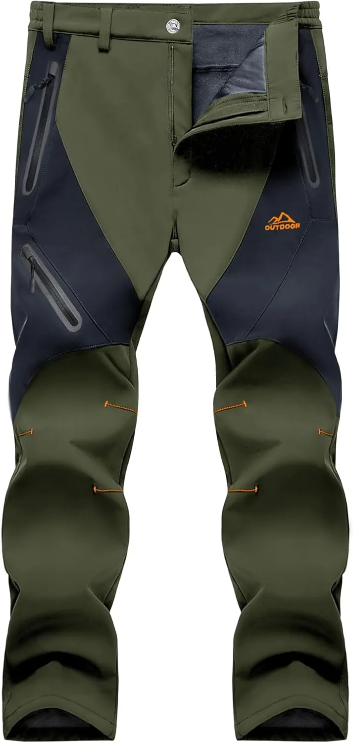 

Мужские лыжные брюки MAGCOMSEN с флисовой подкладкой, водонепроницаемые, с 4 карманами на молнии